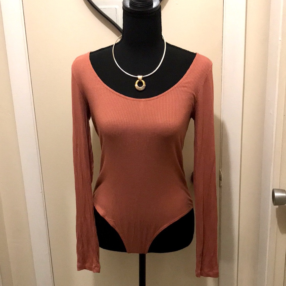 Ladies Forever 21 Size Large Bronze Colored Bodysuit